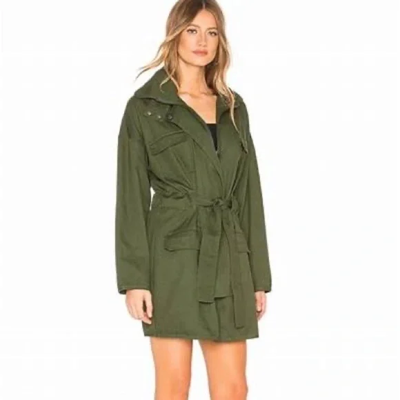 Lovers + Freinds Monet Army Utility Jacket Green Size XS - Picture 2 of 8
